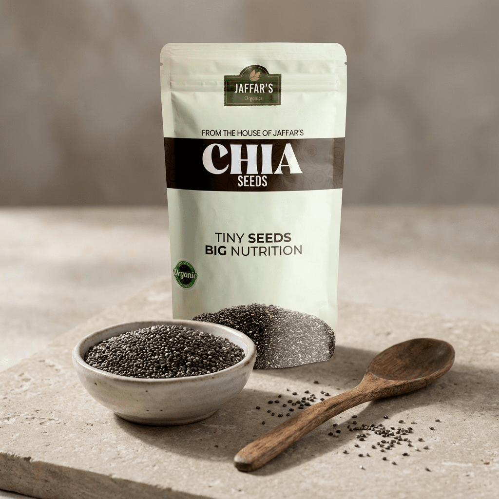 Chia Seeds – Omega - 3, Fiber &amp; Weight Management Superfood - Jaffar's | Pakistan's1 Organic Store